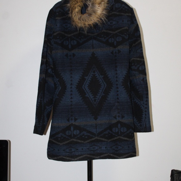 Buffalo Jackson Trading Co. Fur Hooded Fleece Jacket w/ Drawstring. Sz. L - Picture 6 of 12